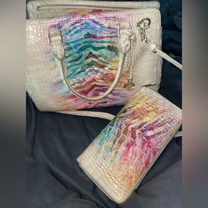 Used Brahmin Bag with wallet